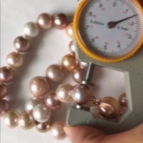 Honora Private Reserve Ming Pearl Strand-19 Inches - Hand Knotted (11.4-14.4mm) - Picture 9 of 11